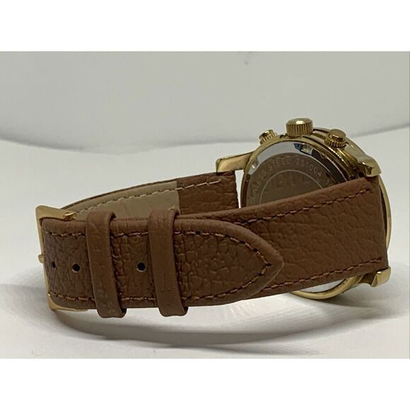 Michael Kors Runway MK5305 Women's Brown Leather Analog Dial Quartz Watch WFH180 - Picture 8 of 11